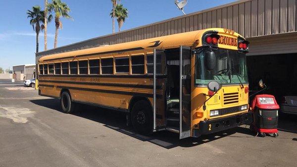 We need kids to be cooled during the summer months! School bus A/C service