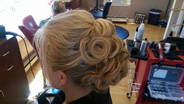 Bridal updo