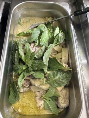 Green curry chicken