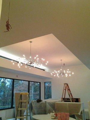 Ceiling fixtures installed in Bridgehampton