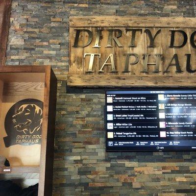 Digital signage with beer options