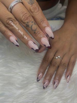 Modern simplistic chic nails! Fall vibes