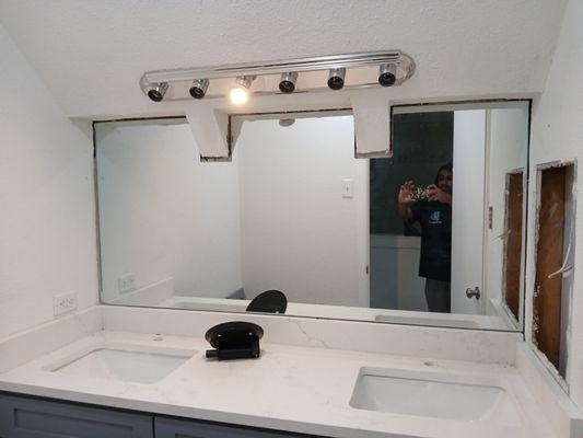 Custom Mirror For Vanity Area