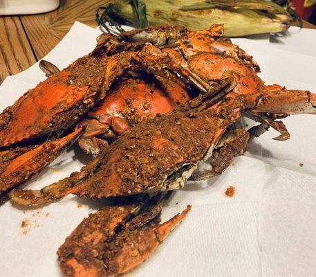 Fresh steamed crabs !