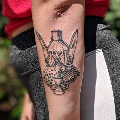 Bartender Tattoo by Tom B Stone