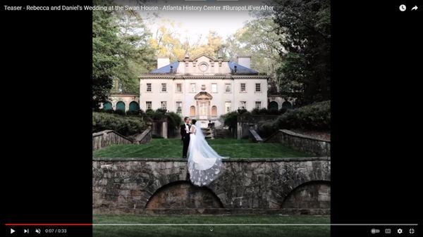 Screenshot from our wedding teaser produced by WedFlix. They got so many incredible shots.