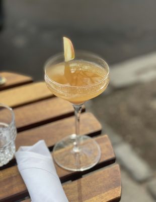 Seasonal apple cider cocktail