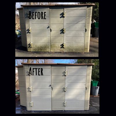 Before & After of a shed