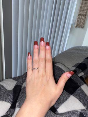 i get dip nails(yes these are my natural and that just shows how well they take care of your nails!)