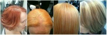 Here is a 4 Step Color Correction! Redken Haircolor works wonders. 
By: Main Stage Hair Studio