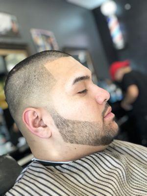 Fresh shave with a low fade!! Keeping the customers fly & satisfied!!!!!!