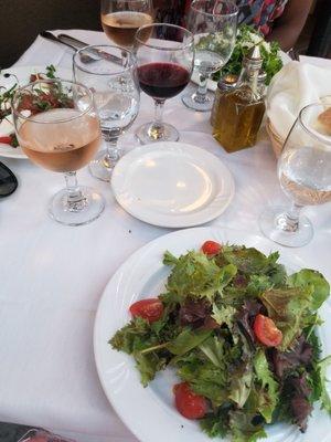 House Salad, Caprese Salad, & a Arugula Salad