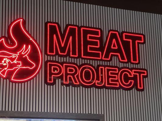 Meat Project Sign