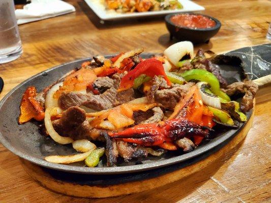 Steak fajitas