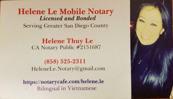 Helene Le Mobile Notary