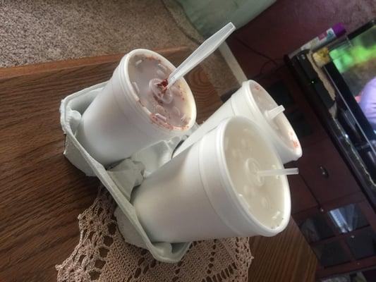 Corn in a cup and Horchata. Yuuuummmmm