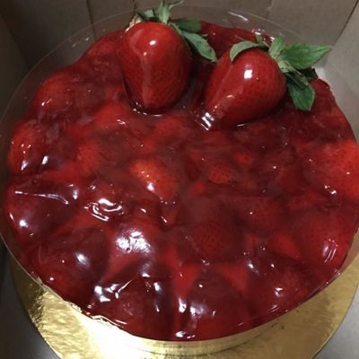 Large Strawberry Cheesecake $35 and worth every penny!