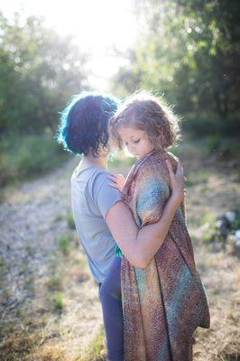 Mother and daughter family photo session