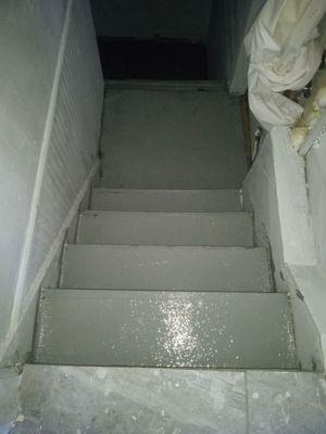 Wet steps that need to be done the side door needs replaced. Railing need to be installed.  Repairs getting done.