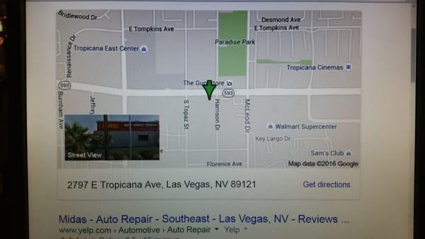 Even Yelp has a different listing at this location.