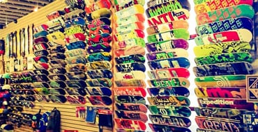 More than 1000 skateboards and longboards in stock.