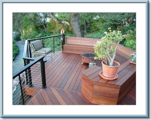 Ipe Deck with Cable Rail