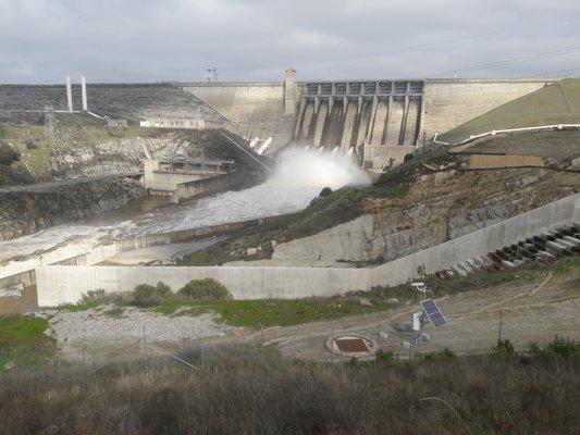 lower spillways open only