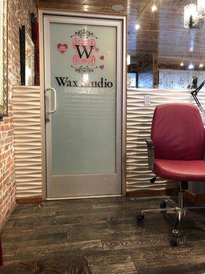 Entrance to waxing area