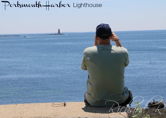 Brian S getting his pics of another lighthouse in the distance! I believe it's called Whaleback Reef Light.