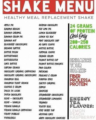 Healthy Meal replacement shakes