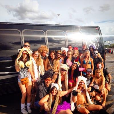 Fun Music Festival Party Bus Service in Santa Monica, CA