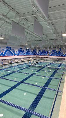 Johns Creek's state-of-the-art pool with ultra clean 90-degree water