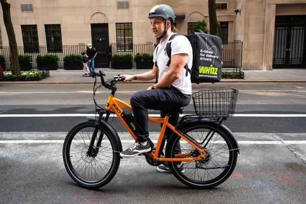 Whizz electric bike rental for delivery riders