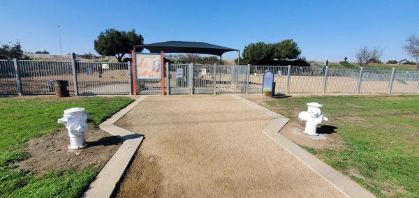 Front of Dog Park both large and small areas