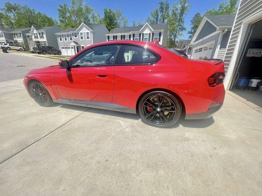 2022 BMW 230i M sport after paint correction and 5 year ceramic coating