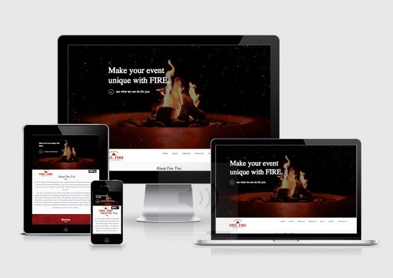 Website design for Fire.Fire.