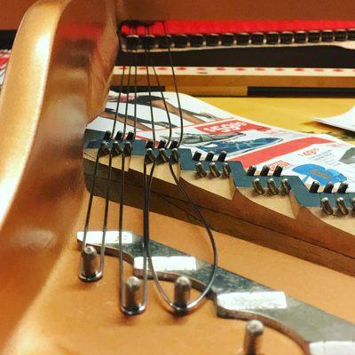 We are fully capable of restringing pianos.