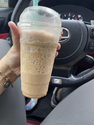 Caffe latte protein shake.