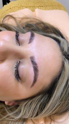 Brow lamination/tint/wax