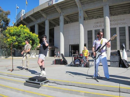 2013 event. Past Action Heroes providing awesome music!