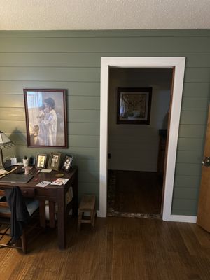 Accent wall in Master Bedroom