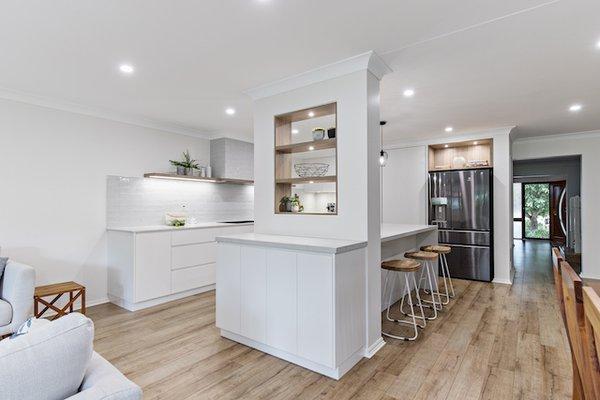 Kitchen Island with Shelving