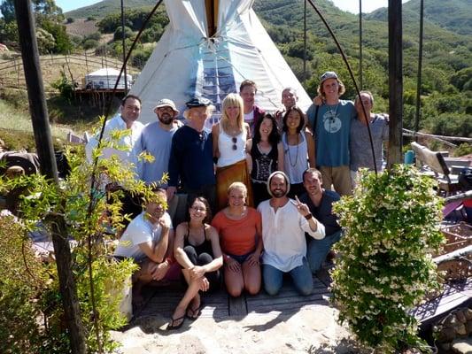 After the workshop at One Love Fest. We did the breathwork in a teepee. It was amazing!