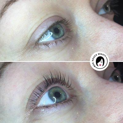 Lash lift and tint