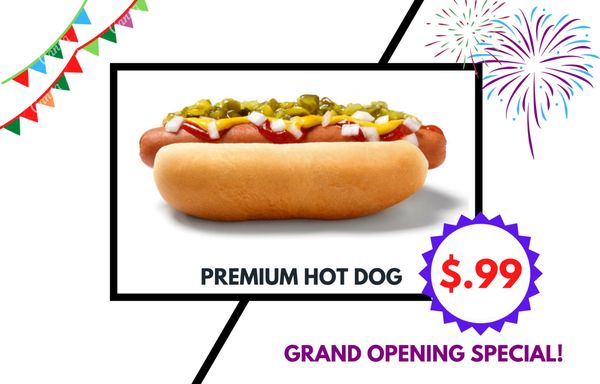 Part of the grand opening special. Valid until July 31, 2020