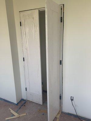 Completion of Closets doors