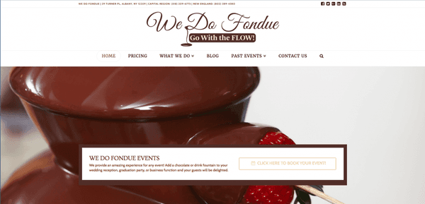 Web Design for We Do Fondue