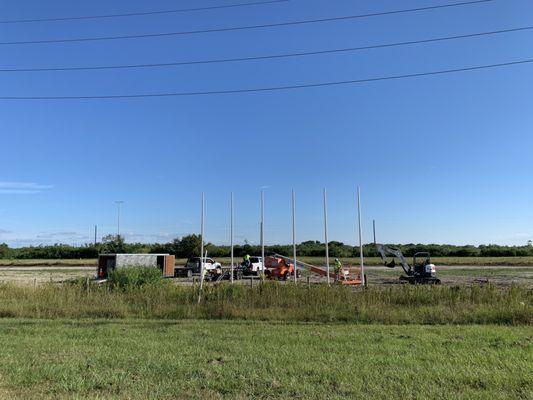 Custom Sign and Flagpole Installation. Flags, Banners, Flagpoles, Country Flags, United States Flags, U.S. Flags