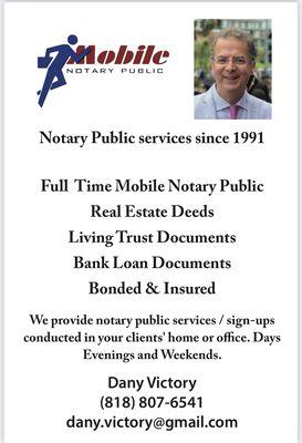 Professional notary services since 1991