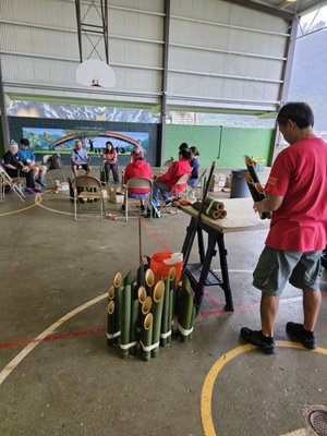 Making kadomatsu with Troop 181 on 12.23.23